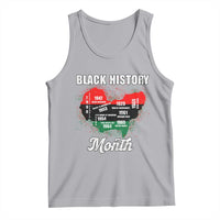 Black History Leaders Tank Top African American Milestones Map Civil Right - Wonder Print Shop