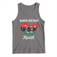 Black History Leaders Tank Top African American Milestones Map Civil Right - Wonder Print Shop