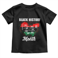 Black History Leaders Toddler T Shirt African American Milestones Map Civil Right - Wonder Print Shop