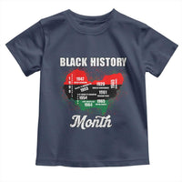 Black History Leaders Toddler T Shirt African American Milestones Map Civil Right - Wonder Print Shop