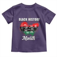 Black History Leaders Toddler T Shirt African American Milestones Map Civil Right - Wonder Print Shop