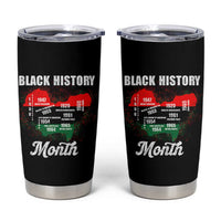 Black History Leaders Tumbler Cup African American Milestones Map Civil Right - Wonder Print Shop