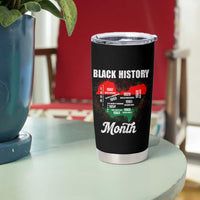 Black History Leaders Tumbler Cup African American Milestones Map Civil Right - Wonder Print Shop