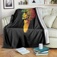 Angela Davis Inspirational Quote Throw Blanket Black History Month Afro Woman Activist - Wonder Print Shop