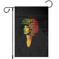 Angela Davis Inspirational Quote Garden Flag Black History Month Afro Woman Activist - Wonder Print Shop