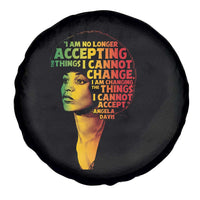 Angela Davis Inspirational Quote Spare Tire Cover Black History Month Afro Woman Activist - Wonder Print Shop