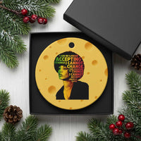 Angela Davis Inspirational Quote Ceramic Ornament Black History Month Afro Woman Activist - Wonder Print Shop