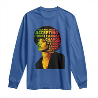 Angela Davis Inspirational Quote Long Sleeve Shirt Black History Month Afro Woman Activist - Wonder Print Shop
