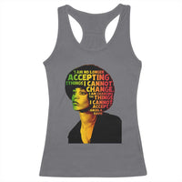 Angela Davis Inspirational Quote Racerback Tank Top Black History Month Afro Woman Activist - Wonder Print Shop