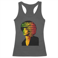 Angela Davis Inspirational Quote Racerback Tank Top Black History Month Afro Woman Activist - Wonder Print Shop