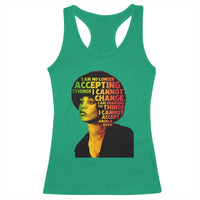 Angela Davis Inspirational Quote Racerback Tank Top Black History Month Afro Woman Activist - Wonder Print Shop