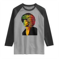 Angela Davis Inspirational Quote Raglan Shirt Black History Month Afro Woman Activist - Wonder Print Shop