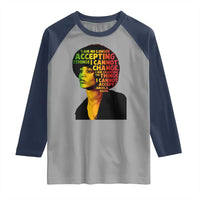 Angela Davis Inspirational Quote Raglan Shirt Black History Month Afro Woman Activist - Wonder Print Shop