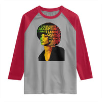 Angela Davis Inspirational Quote Raglan Shirt Black History Month Afro Woman Activist - Wonder Print Shop