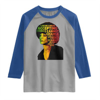 Angela Davis Inspirational Quote Raglan Shirt Black History Month Afro Woman Activist - Wonder Print Shop