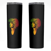 Angela Davis Inspirational Quote Skinny Tumbler Black History Month Afro Woman Activist - Wonder Print Shop