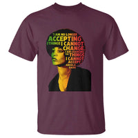 Angela Davis Inspirational Quote T Shirt Black History Month Afro Woman Activist - Wonder Print Shop