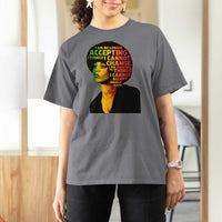 Angela Davis Inspirational Quote T Shirt For Women Black History Month Afro Woman Activist - Wonder Print Shop