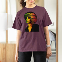 Angela Davis Inspirational Quote T Shirt For Women Black History Month Afro Woman Activist - Wonder Print Shop
