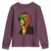 Angela Davis Inspirational Quote Youth Sweatshirt Black History Month Afro Woman Activist - Wonder Print Shop