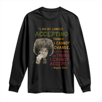 Black History Month Angela Davis Long Sleeve Shirt Black Panther Party Feminist Human Rights Inspirational Quote