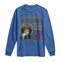 Black History Month Angela Davis Long Sleeve Shirt Black Panther Party Feminist Human Rights Inspirational Quote