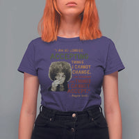 Black History Month Angela Davis T Shirt For Women Black Panther Party Feminist Human Rights Inspirational Quote