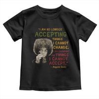 Black History Month Angela Davis Toddler T Shirt Black Panther Party Feminist Human Rights Inspirational Quote
