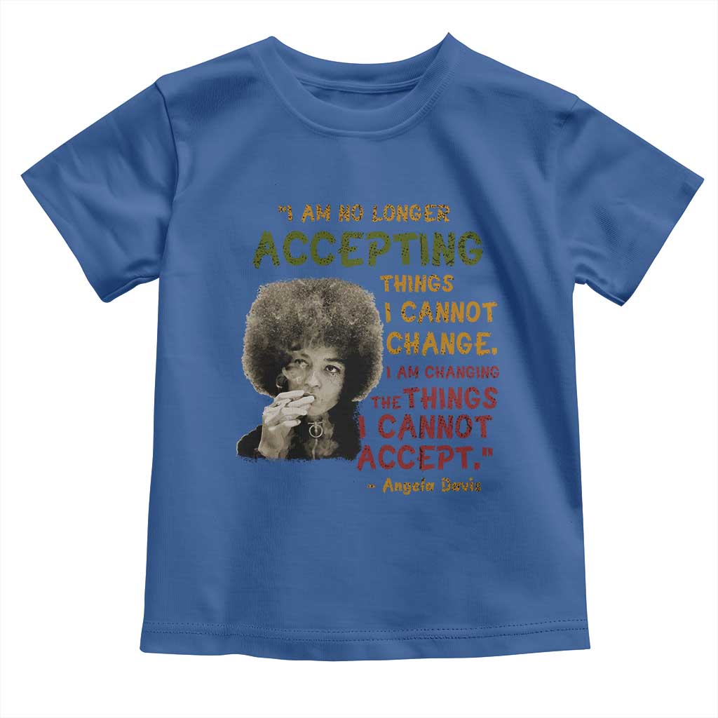 Black History Month Angela Davis Toddler T Shirt Black Panther Party Feminist Human Rights Inspirational Quote