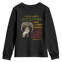 Black History Month Angela Davis Youth Sweatshirt Black Panther Party Feminist Human Rights Inspirational Quote