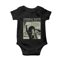 Black History Month Angela Davis Baby Onesie Raise Your Voice Feminist Human Rights