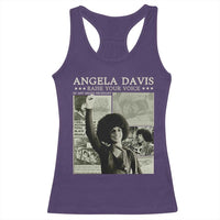 Black History Month Angela Davis Racerback Tank Top Raise Your Voice Feminist Human Rights