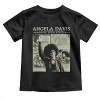 Black History Month Angela Davis Toddler T Shirt Raise Your Voice Feminist Human Rights
