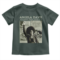 Black History Month Angela Davis Toddler T Shirt Raise Your Voice Feminist Human Rights
