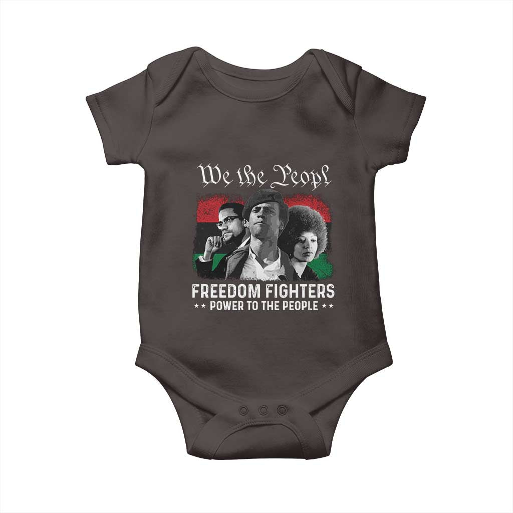 Vintage Black Panther Party Baby Onesie Huey P. Newton Malcolm X Angela Davis Black History