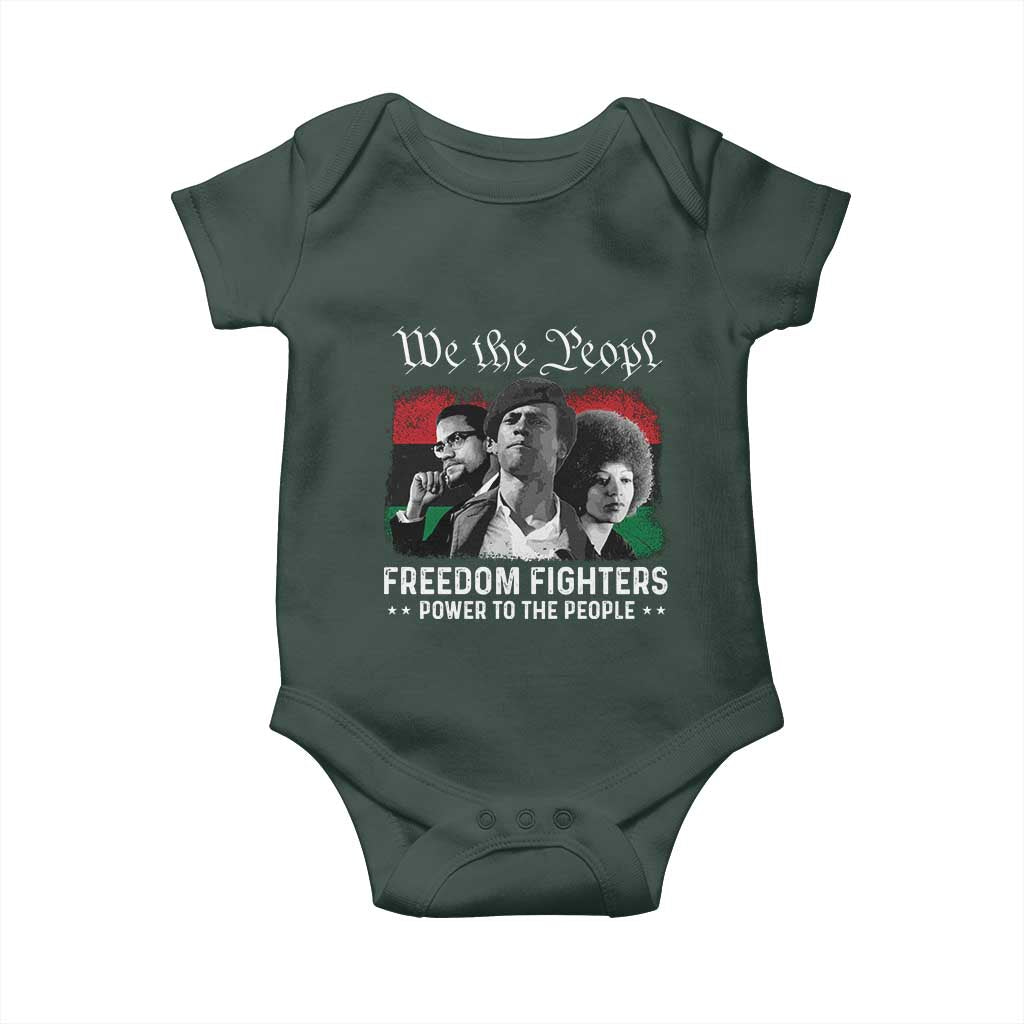 Vintage Black Panther Party Baby Onesie Huey P. Newton Malcolm X Angela Davis Black History