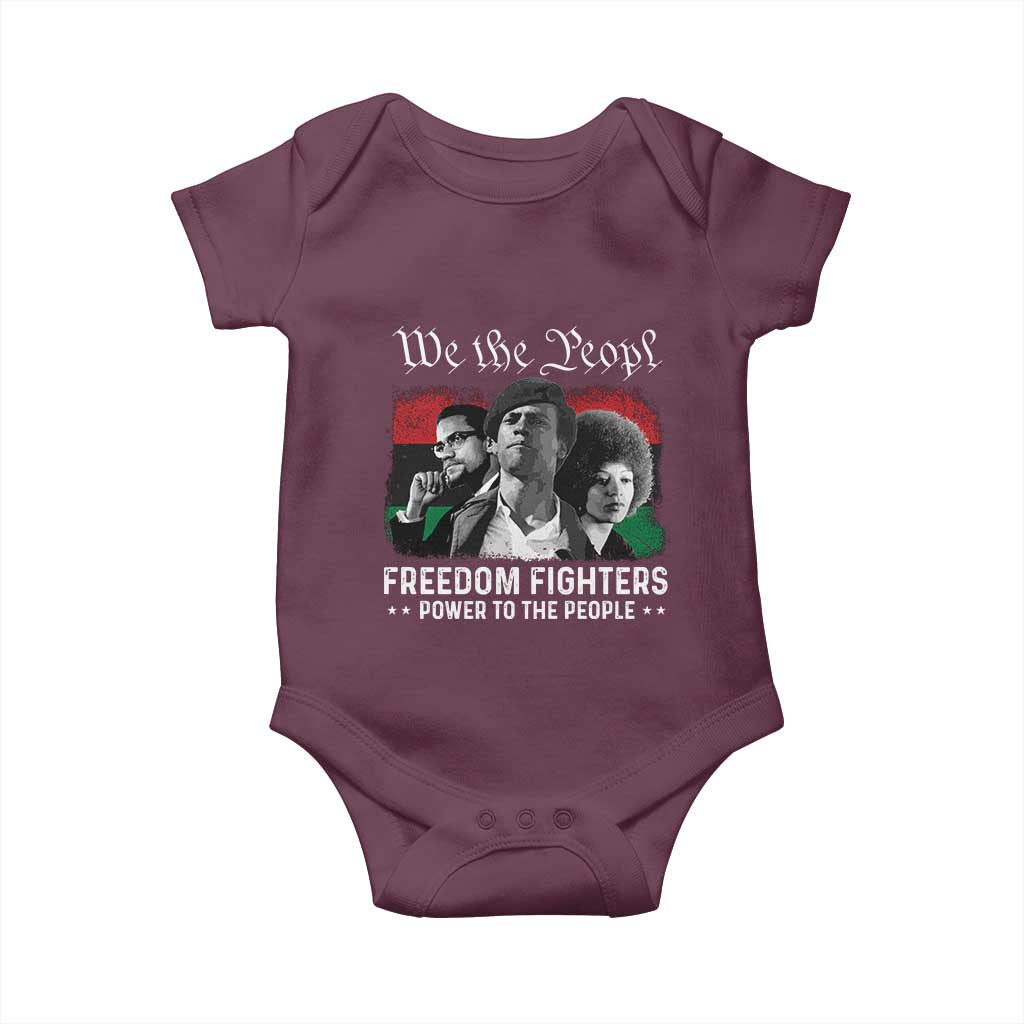 Vintage Black Panther Party Baby Onesie Huey P. Newton Malcolm X Angela Davis Black History