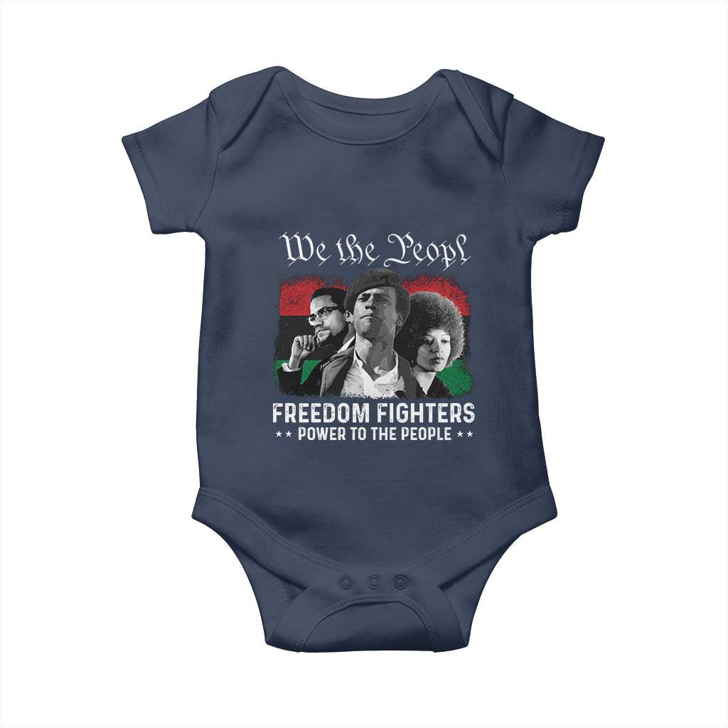 Vintage Black Panther Party Baby Onesie Huey P. Newton Malcolm X Angela Davis Black History