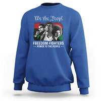 Vintage Black Panther Party Sweatshirt Huey P. Newton Malcolm X Angela Davis Black History