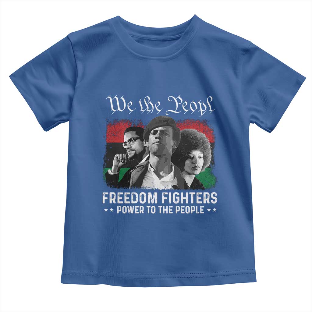 Vintage Black Panther Party Toddler T Shirt Huey P. Newton Malcolm X Angela Davis Black History