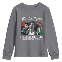 Vintage Black Panther Party Youth Sweatshirt Huey P. Newton Malcolm X Angela Davis Black History