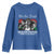 Vintage Black Panther Party Youth Sweatshirt Huey P. Newton Malcolm X Angela Davis Black History