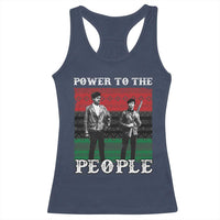 Vintage Black Panthers Party Racerback Tank Top Power To The People Self Defense Black History