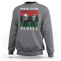 Vintage Black Panthers Party Sweatshirt Power To The People Self Defense Black History