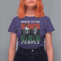 Vintage Black Panthers Party T Shirt For Women Power To The People Self Defense Black History