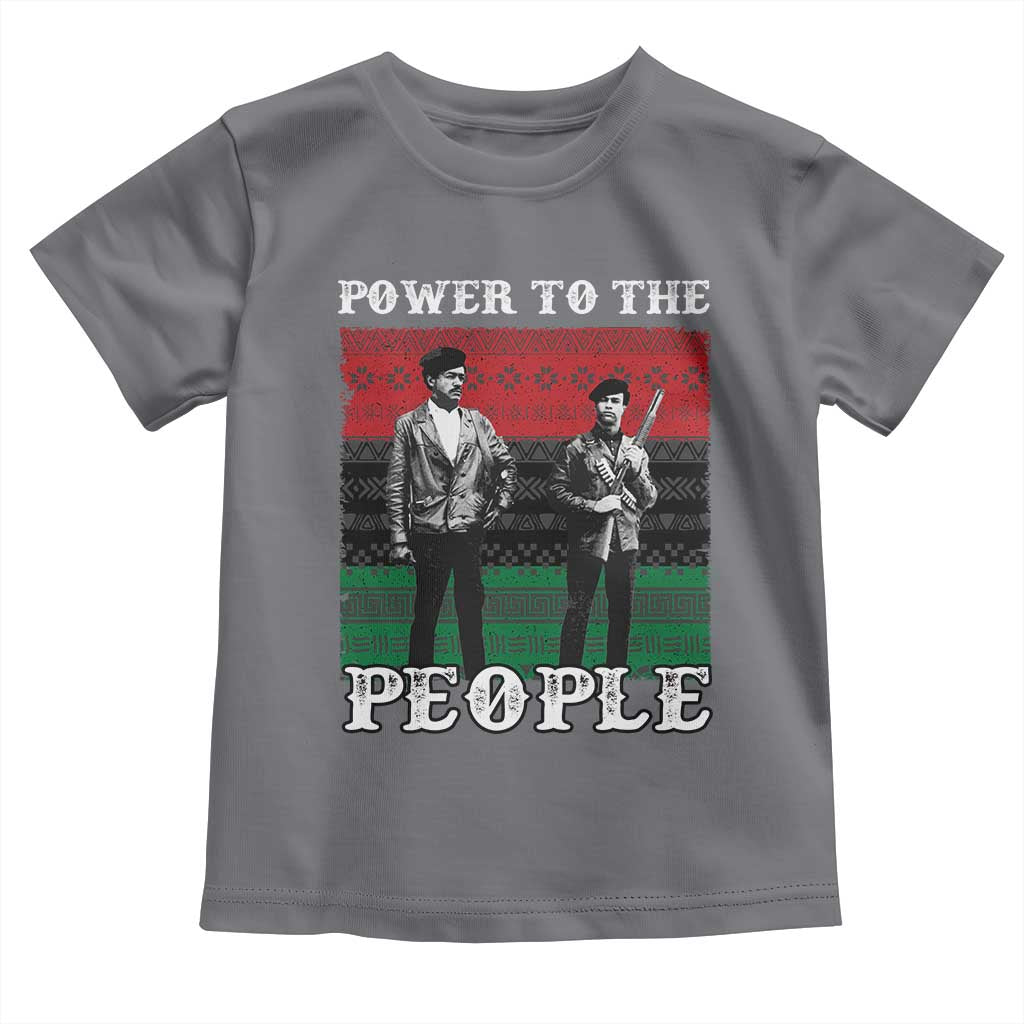 Vintage Black Panthers Party Toddler T Shirt Power To The People Self Defense Black History