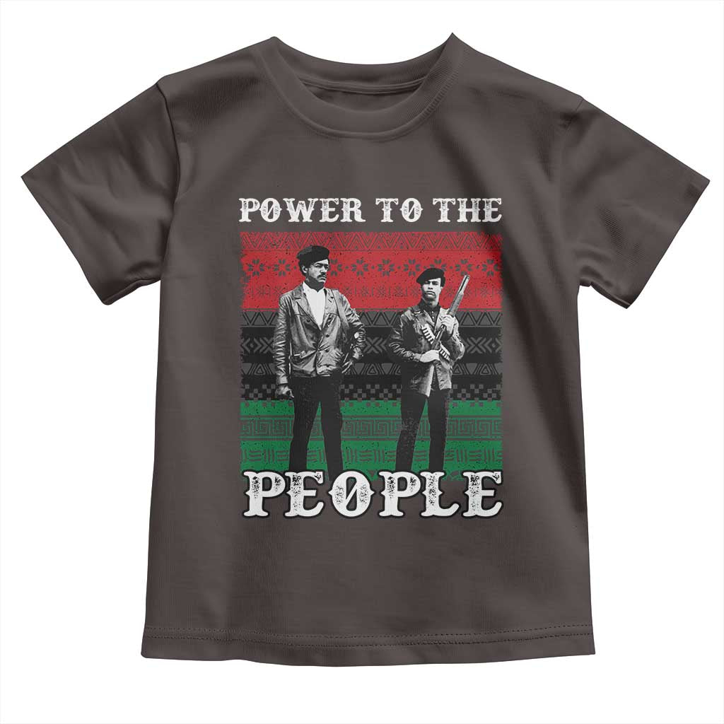 Vintage Black Panthers Party Toddler T Shirt Power To The People Self Defense Black History