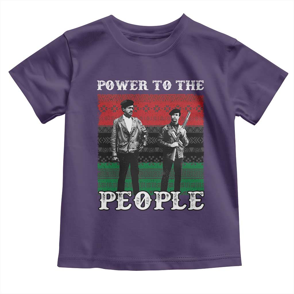 Vintage Black Panthers Party Toddler T Shirt Power To The People Self Defense Black History