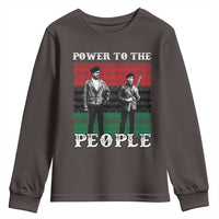 Vintage Black Panthers Party Youth Sweatshirt Power To The People Self Defense Black History