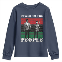 Vintage Black Panthers Party Youth Sweatshirt Power To The People Self Defense Black History